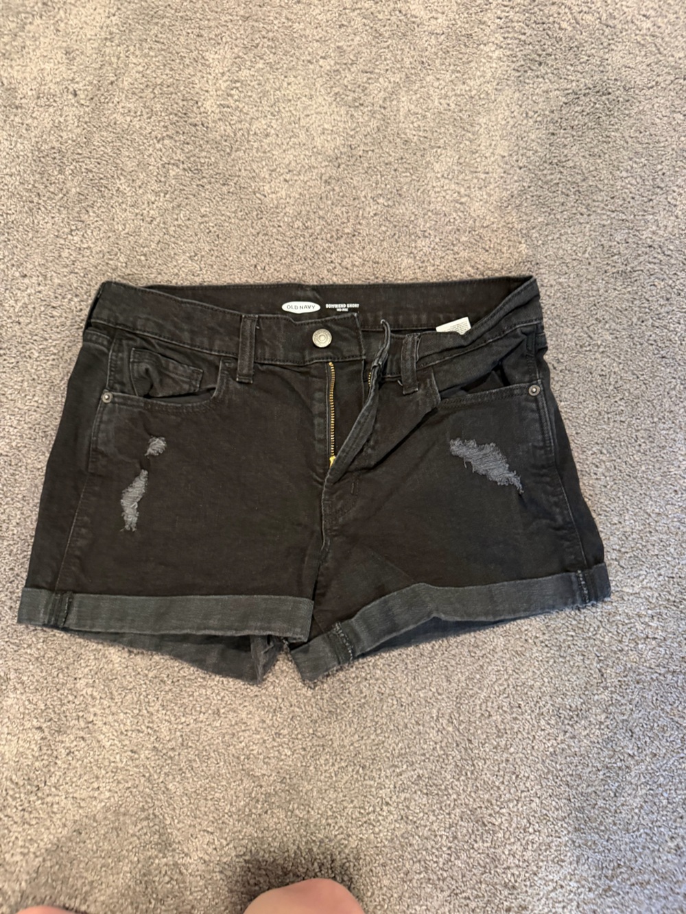 Old Navy Black Boyfriend Shorts